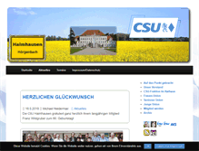 Tablet Screenshot of csu-haimhausen.de